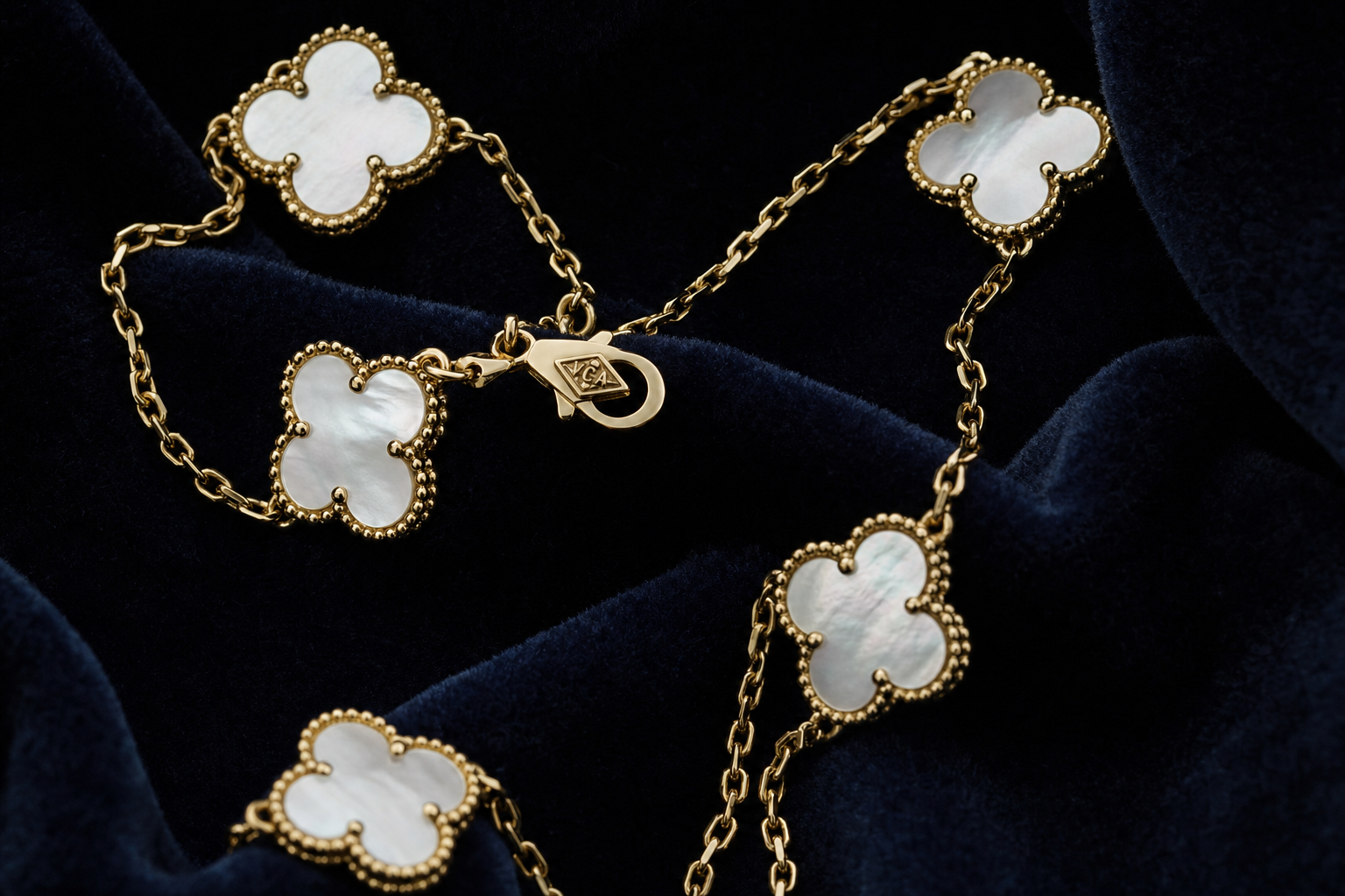 Vintage Van Cleef Arpels Alhambra 1970s yellow gold