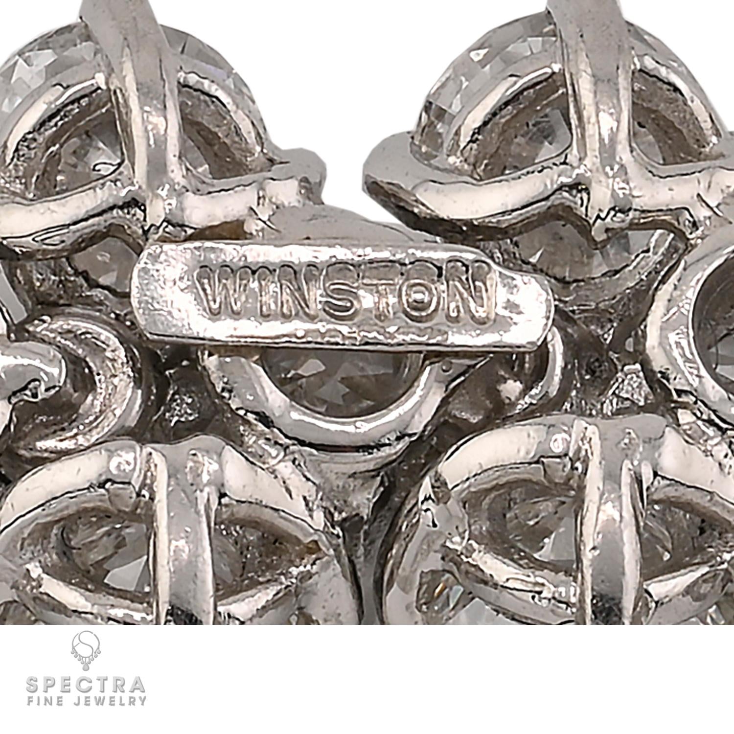 Harry Winston platinum hallmark detail showing French dog head mark