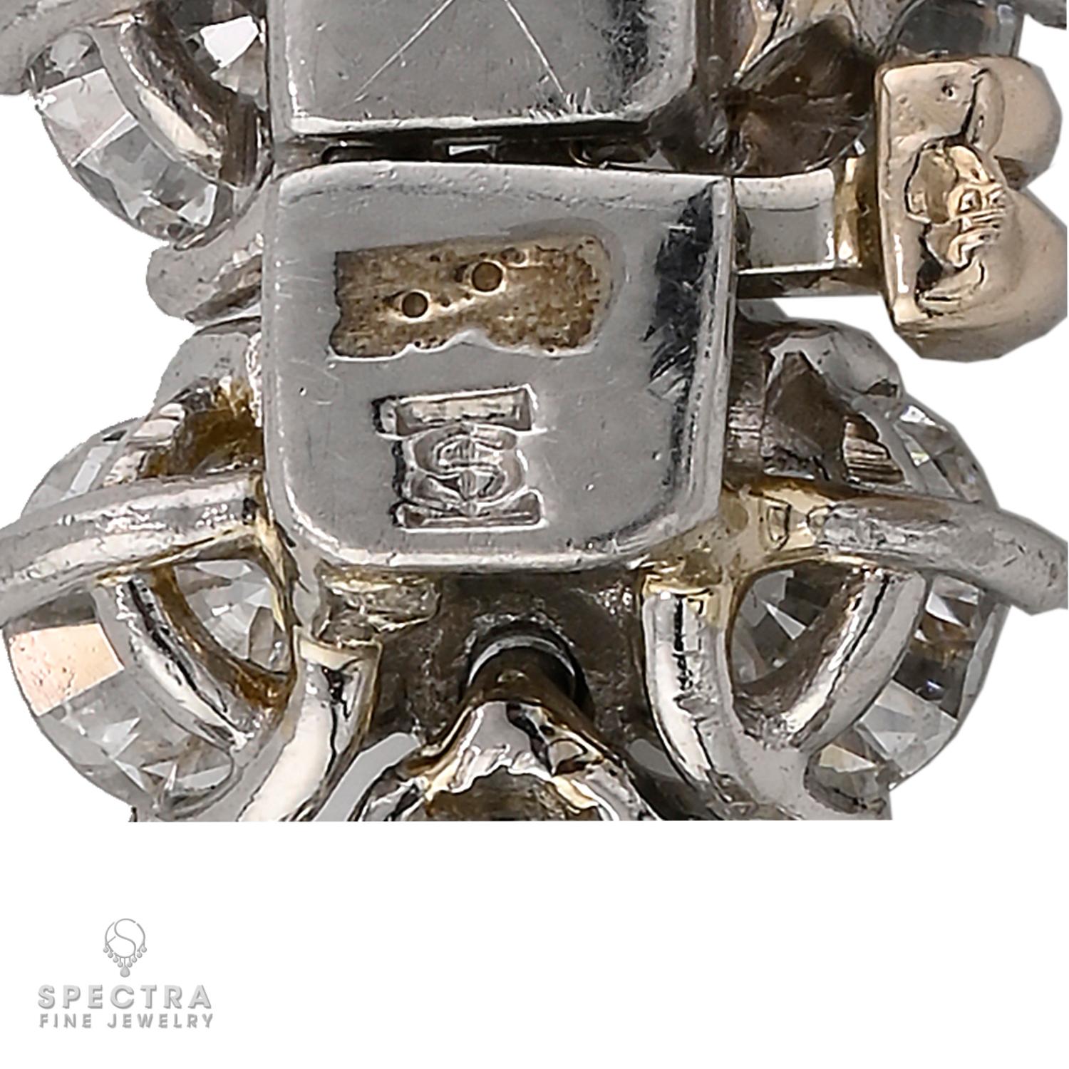 Harry Winston platinum necklace showing proper hallmarks